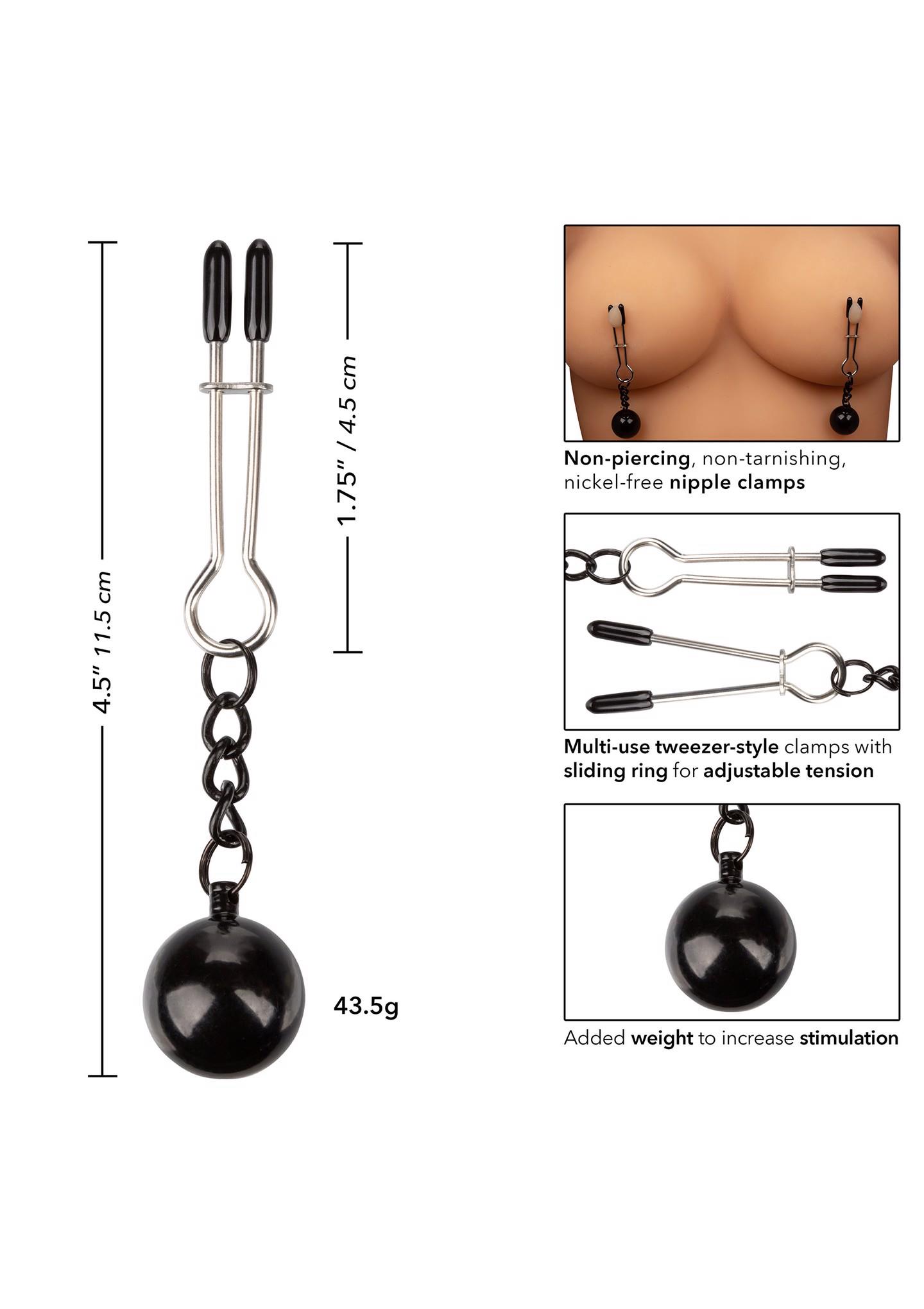 Zaciski na sutki Nipple Grips – obciążniki 43,5 g, 11,5 cm — zdjęcie 6