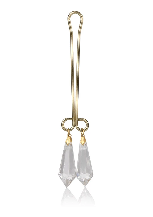 Broszka na łechtaczkę Crystal – transparentny akryl, 11 cm