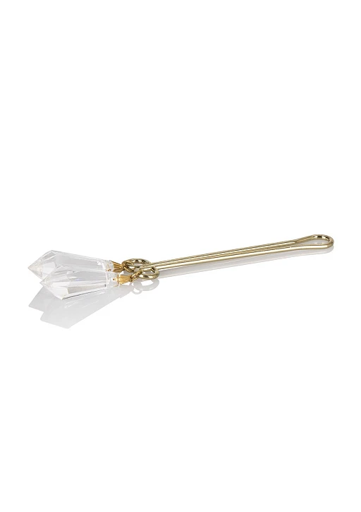 Broszka na łechtaczkę Crystal – transparentny akryl, 11 cm — zdjęcie 3