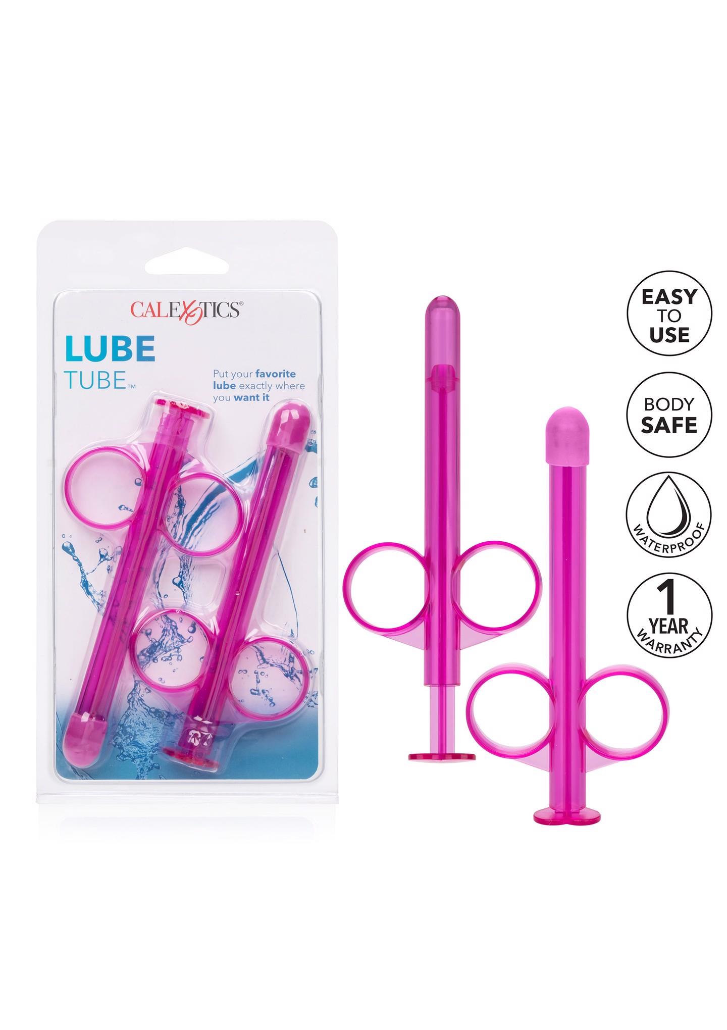 Aplikatory do lubrykantu Lube Tube – 2 szt., różowe — zdjęcie 6