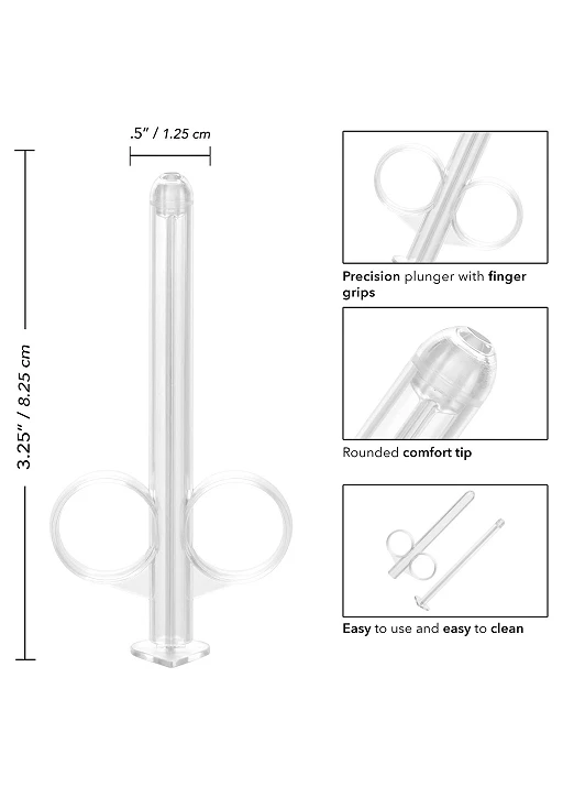 Aplikatory do lubrykantu Lube Tube – 2 szt., transparentne — zdjęcie 5