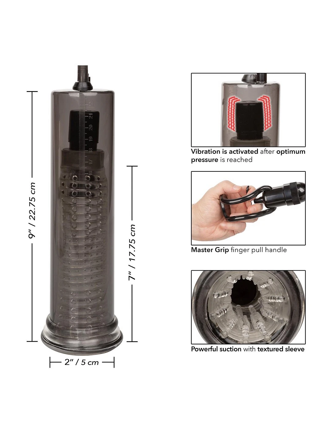 Pompka próżniowa Vibro Air Pump - USB czarna — zdjęcie 22