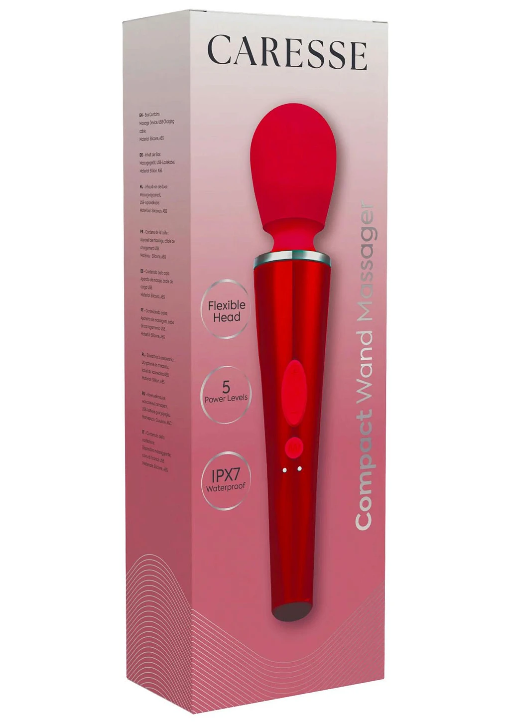 Masażer wand Compact – elastyczna głowica, 25 cm — zdjęcie 2