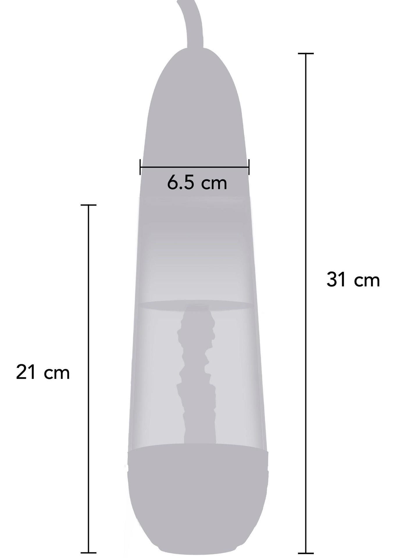 Pompka próżniowa Magnifying Sleeve - TPE czarna — zdjęcie 16