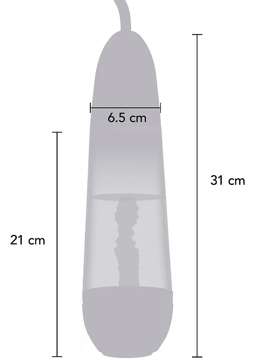 Pompka próżniowa Magnifying Sleeve - TPE czarna — zdjęcie 16