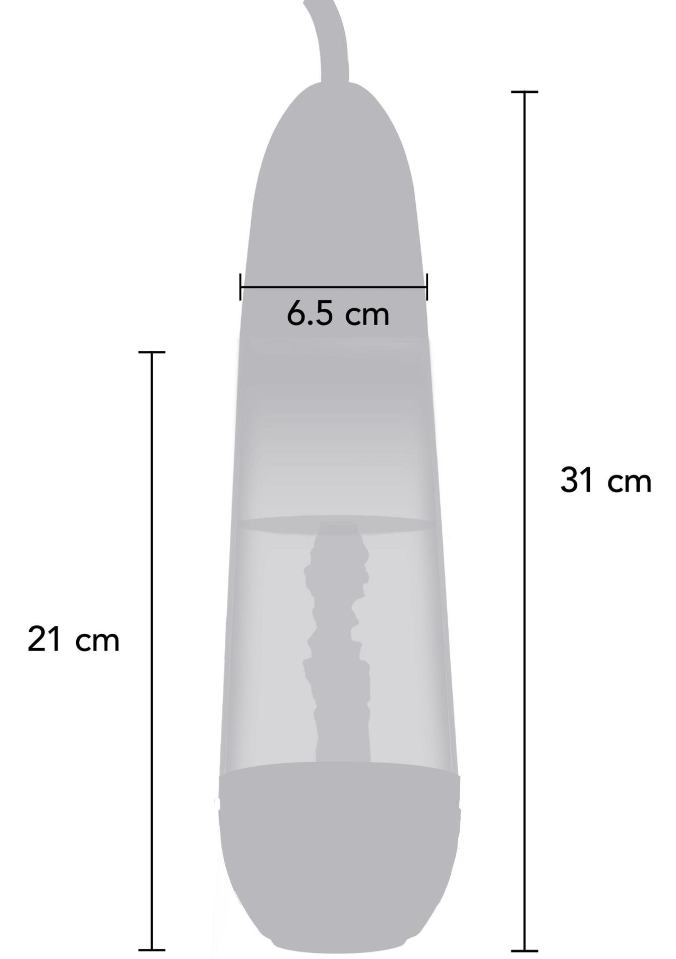 Pompka próżniowa Magnifying Sleeve - TPE czarna — zdjęcie 8