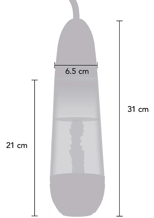 Pompka próżniowa Magnifying Sleeve - TPE czarna — zdjęcie 8