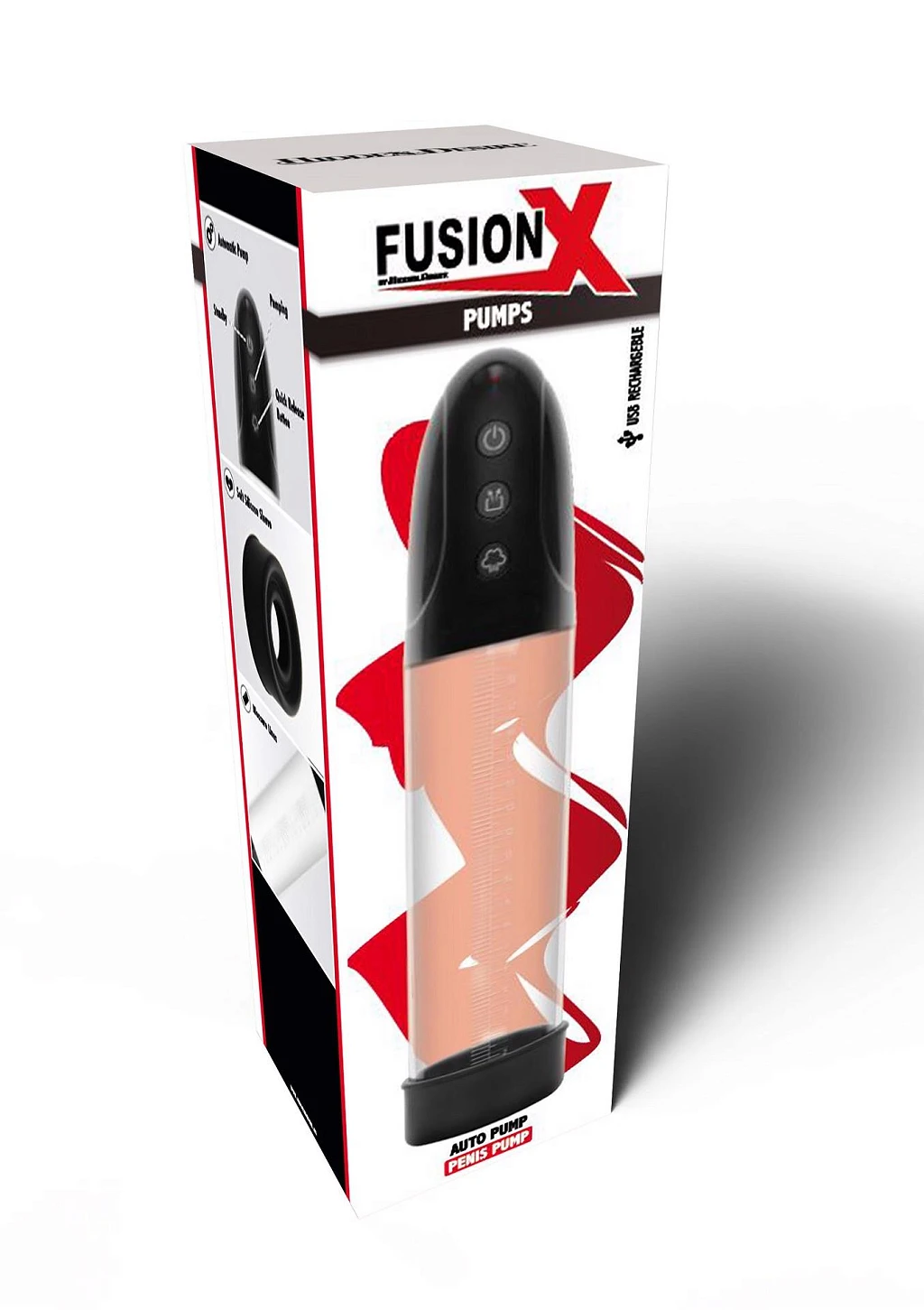 Pompka próżniowa Auto Pump Black - silikon — zdjęcie 2