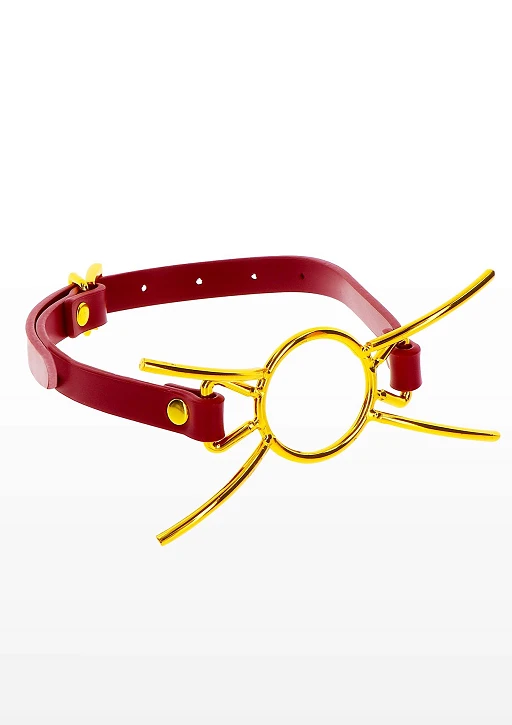 Knebel typu spider gag – czerwony, pierścień 4,5 cm