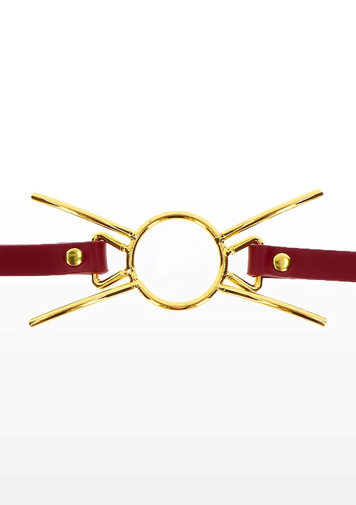 Knebel typu spider gag – czerwony, pierścień 4,5 cm — zdjęcie 4