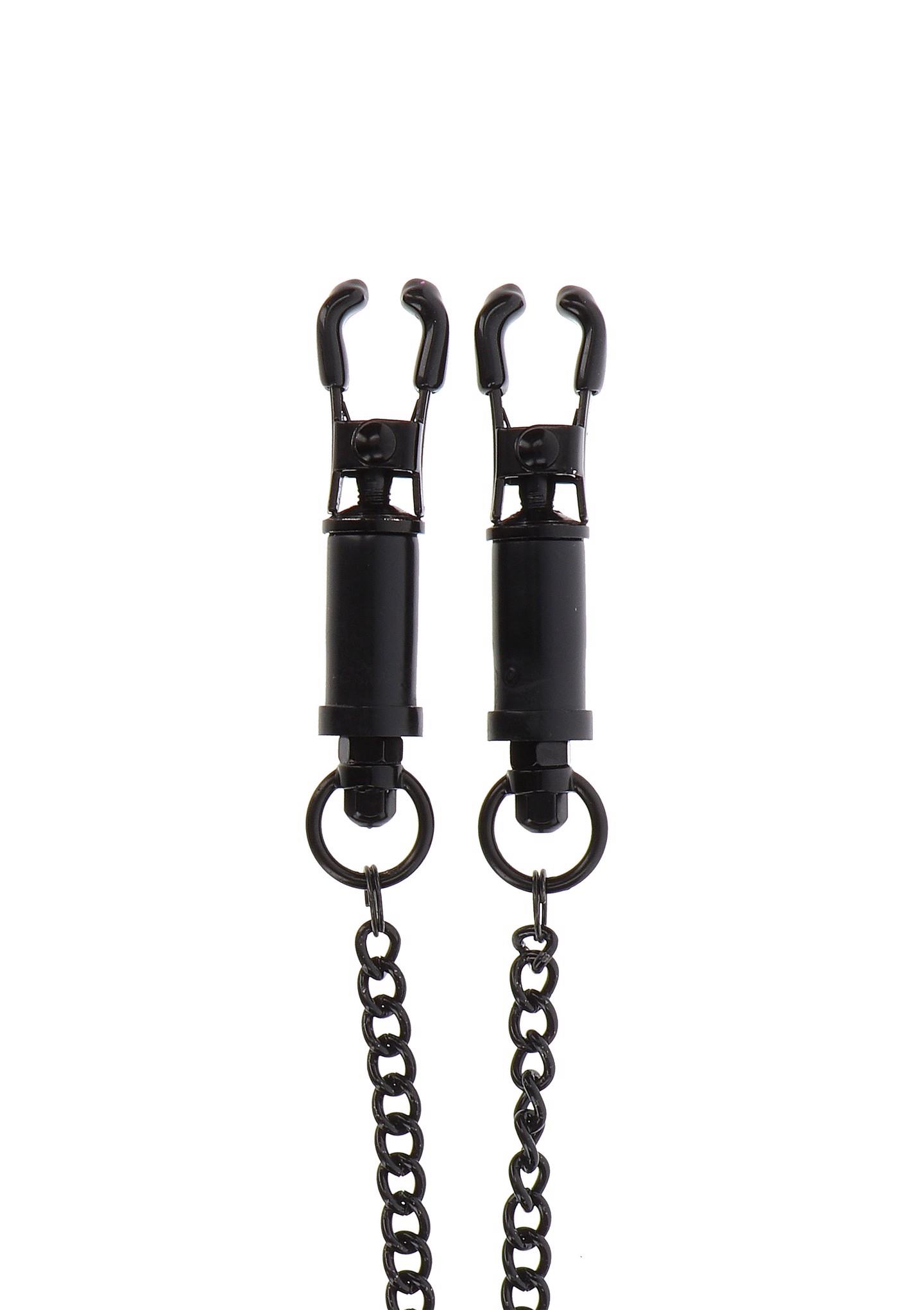 Zaciski na sutki Heavy Duty – regulowane, czarne — zdjęcie 4