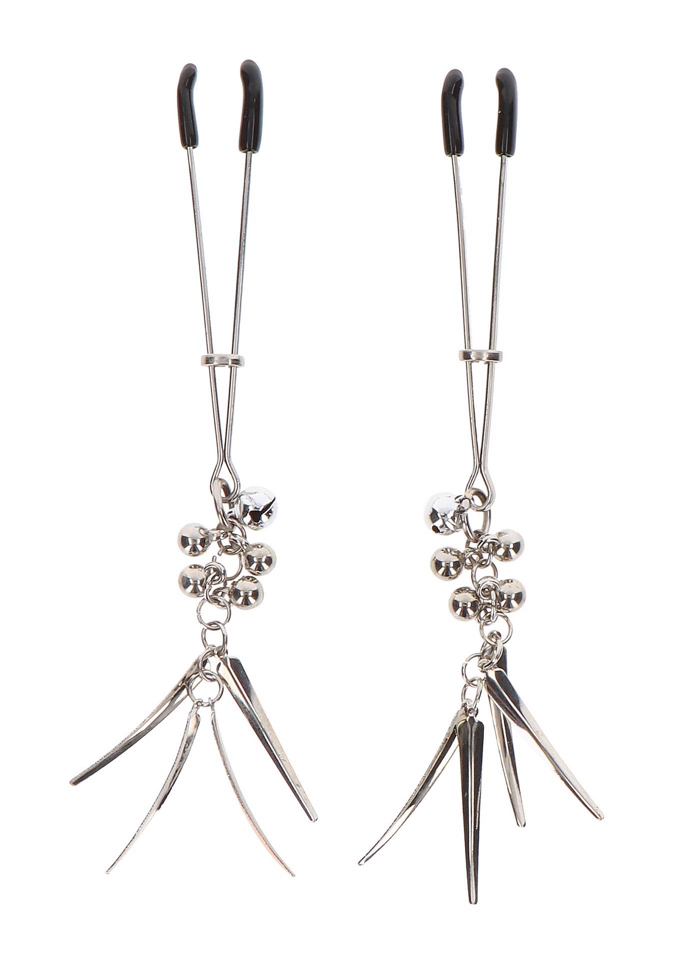 Zaciski na sutki Jewel Tweezer – regulowane, srebrne — zdjęcie 5