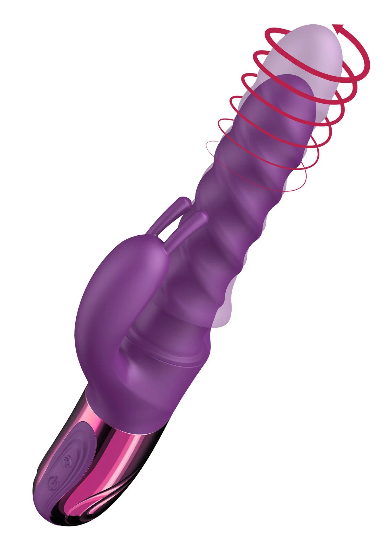 Wibrator króliczek Swirl Rabbit – pchający i obrotowy — zdjęcie 1