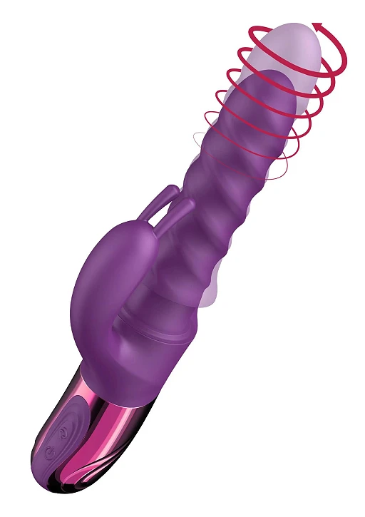 Wibrator króliczek Swirl Rabbit – pchający i obrotowy