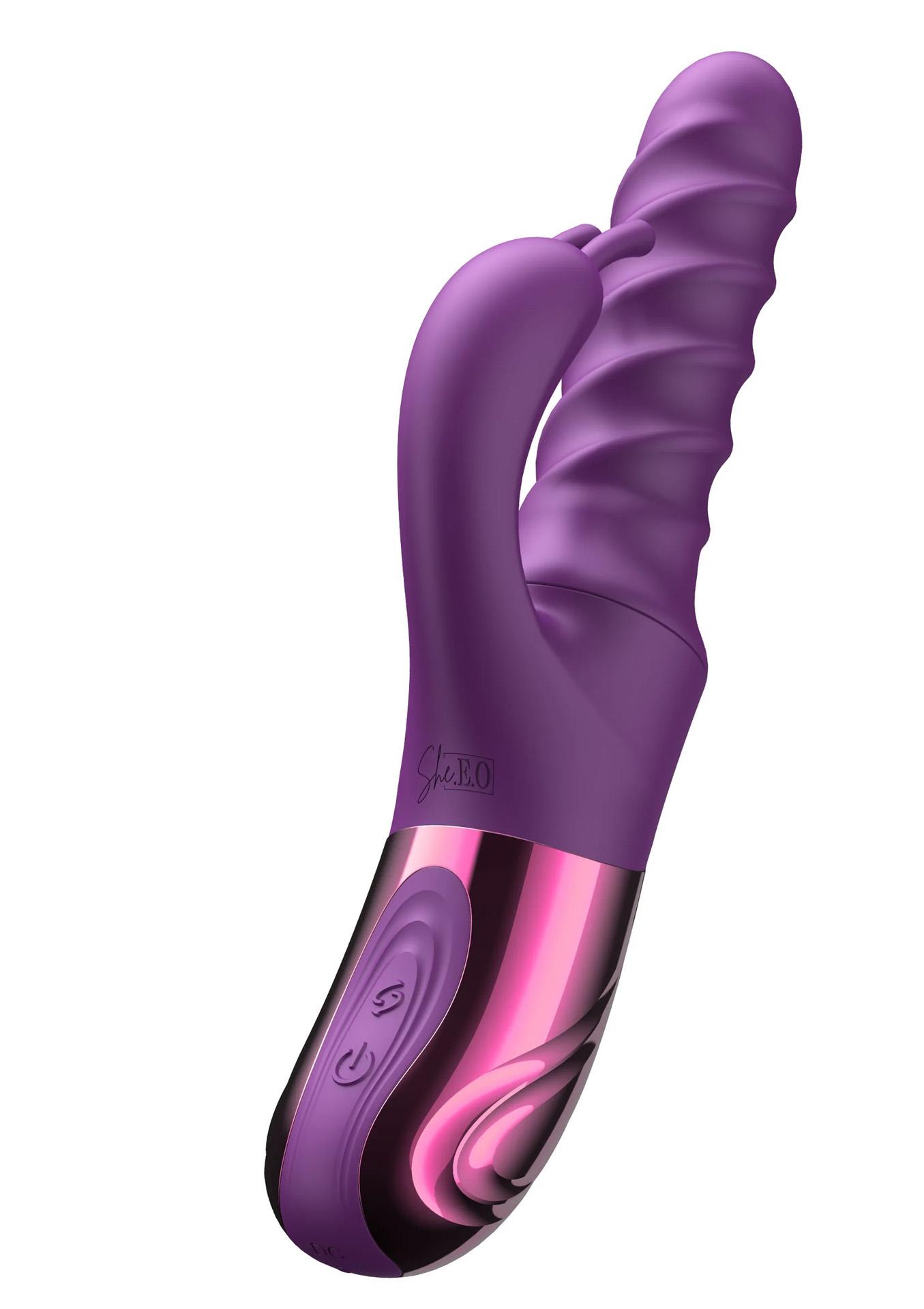 Wibrator króliczek Swirl Rabbit – pchający i obrotowy — zdjęcie 4