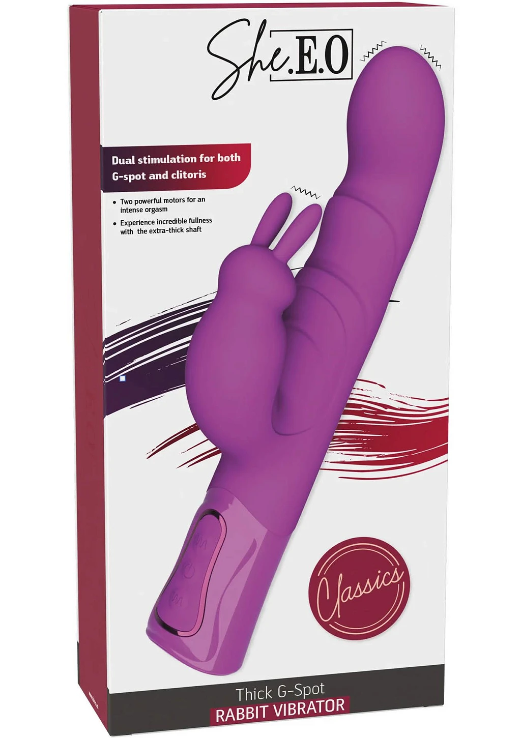 Wibrator króliczek Thick G-Spot – 2 silniki, 10 trybów — zdjęcie 2