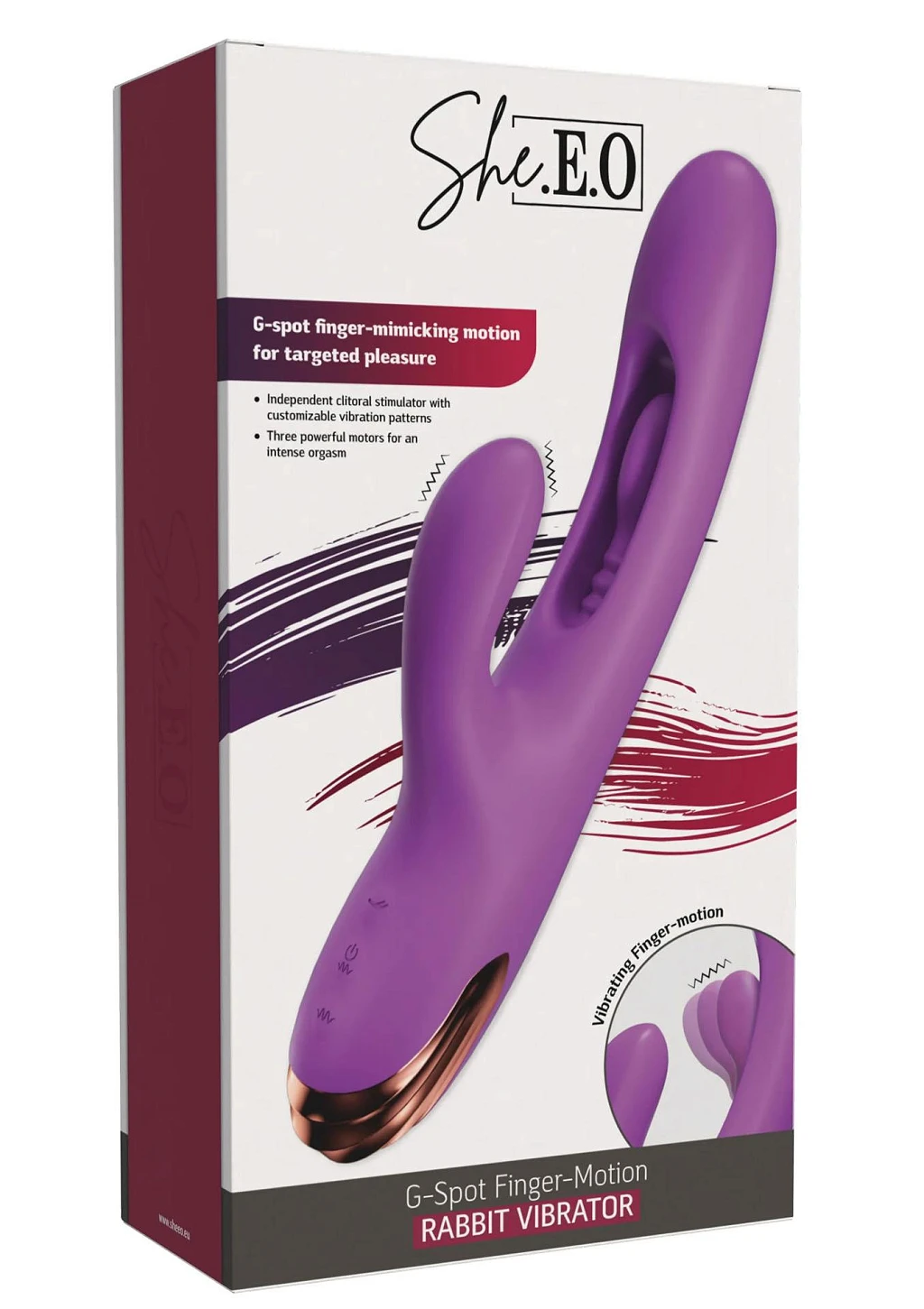 Wibrator króliczek G-Spot Finger-Motion – 3 silniki, IPX6 — zdjęcie 3