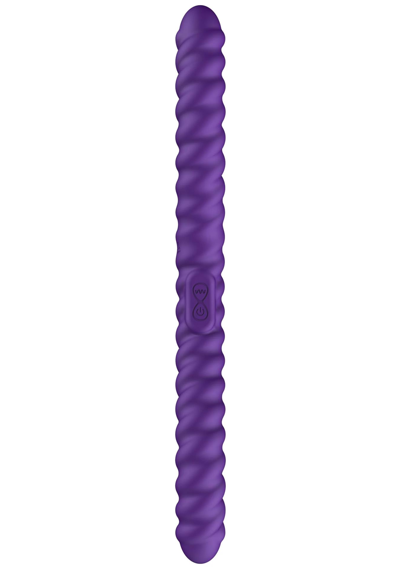 Wibrator dwustronny Flexible – 35 cm, 2 silniki, pilot — zdjęcie 2