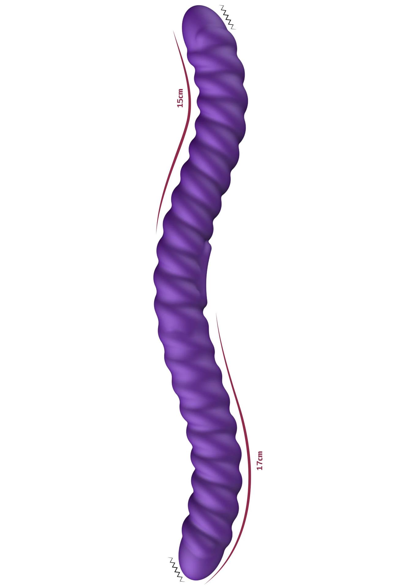 Wibrator dwustronny Flexible – 35 cm, 2 silniki, pilot — zdjęcie 5