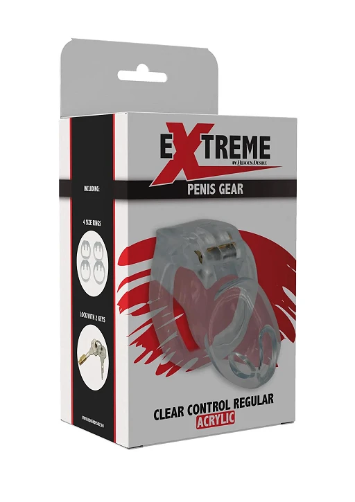 Klatka cnoty Clear Control Regular – akryl, 9 cm — zdjęcie 2