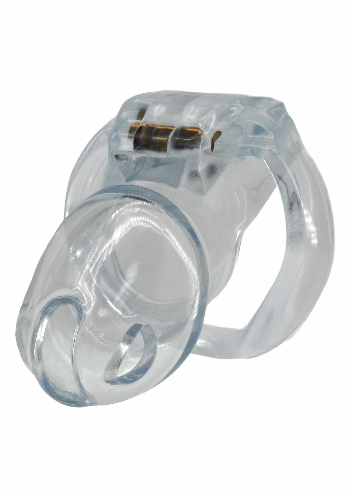 Klatka na penisa Clear Control Long – akryl, 10 cm — zdjęcie 1