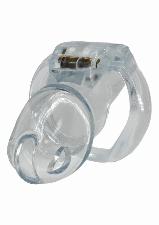 Klatka na penisa Clear Control Long – akryl, 10 cm