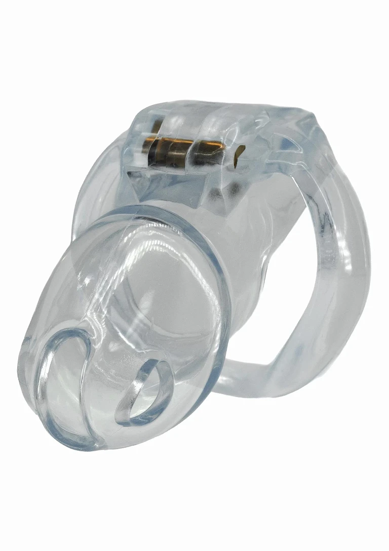 Klatka na penisa Clear Control Long – akryl, 10 cm