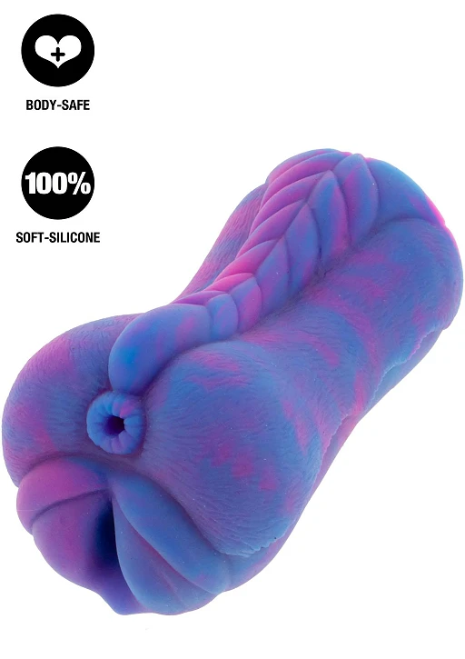 Masturbator Unicorn - dwa wejścia, miękki silikon — zdjęcie 2