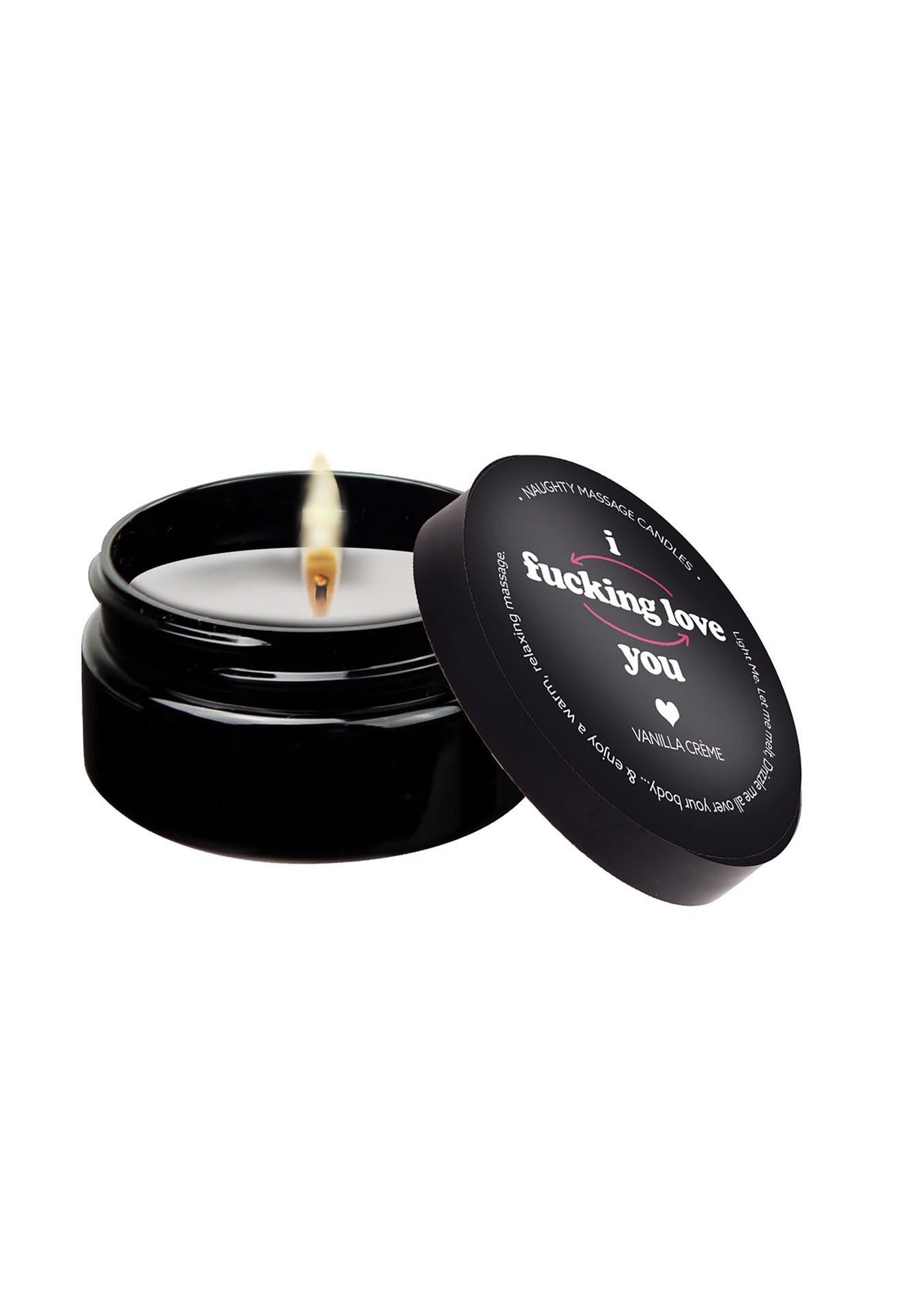 Świeca do masażu – 56 g, I fcking Love You — zdjęcie 1