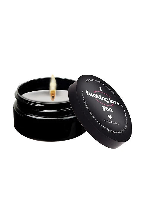 Świeca do masażu – 56 g, I fcking Love You