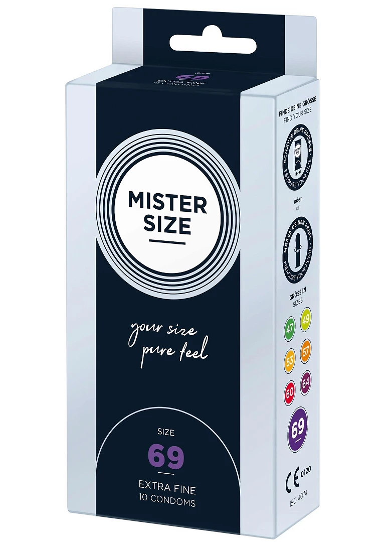 Prezerwatywy Mister Size 69 mm – cienkie 0,06 mm, 10 szt.