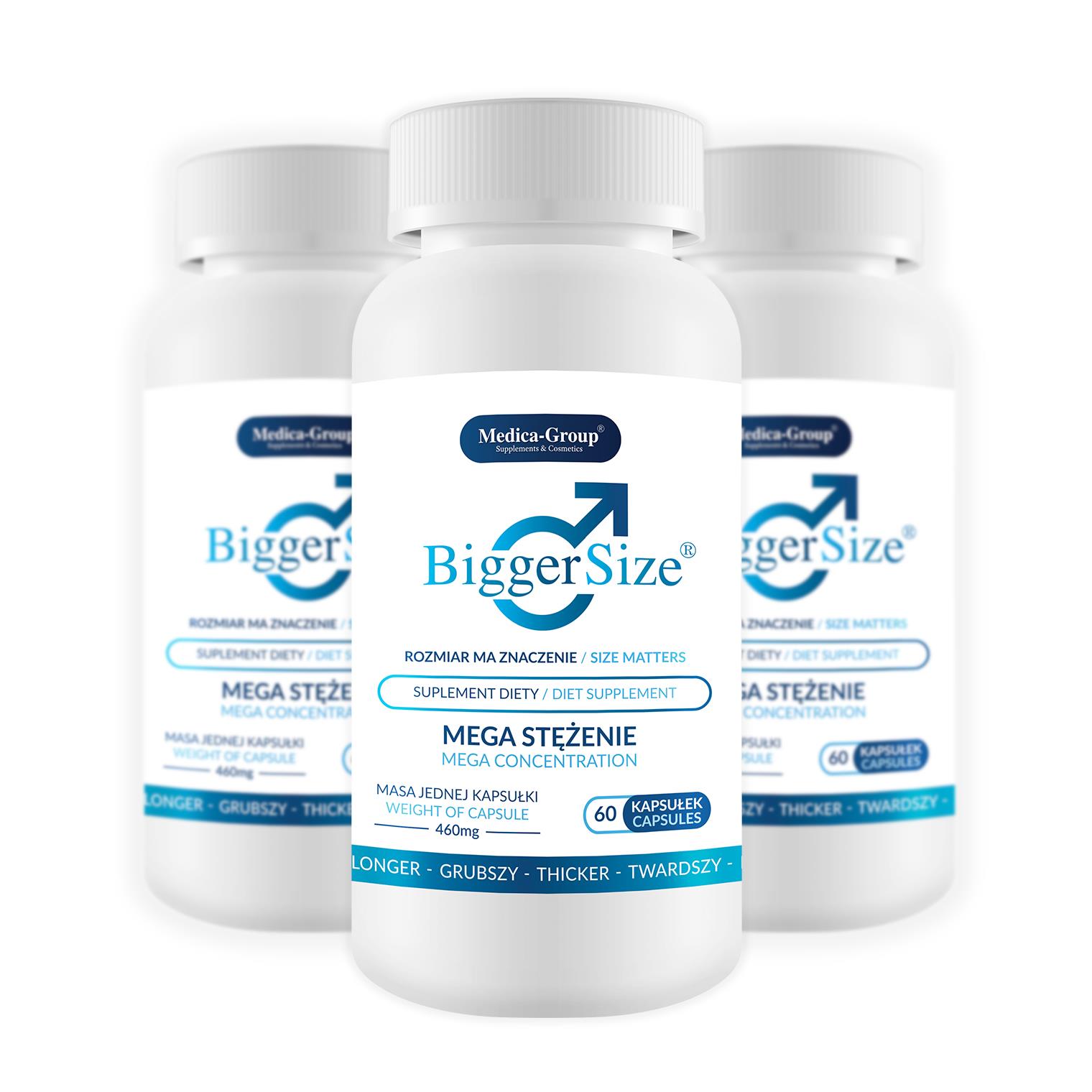 Suplement diety BiggerSize - 60 kapsułek po 460 mg — zdjęcie 2