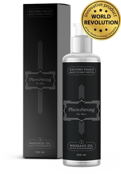 Olejek do masażu PheroStrong For Men - z feromonami, 100 ml — zdjęcie 1