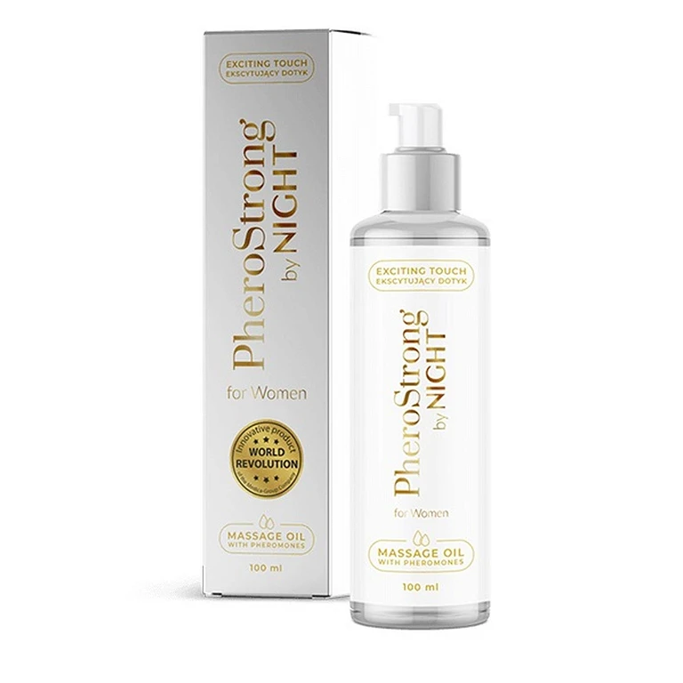 Olejek do masażu PheroStrong By Night for Women – feromony, 100 ml