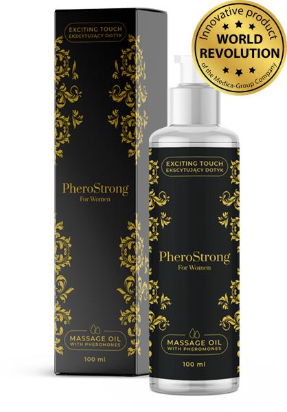 Olejek do masażu PheroStrong For Women - feromony, 100 ml — zdjęcie 1