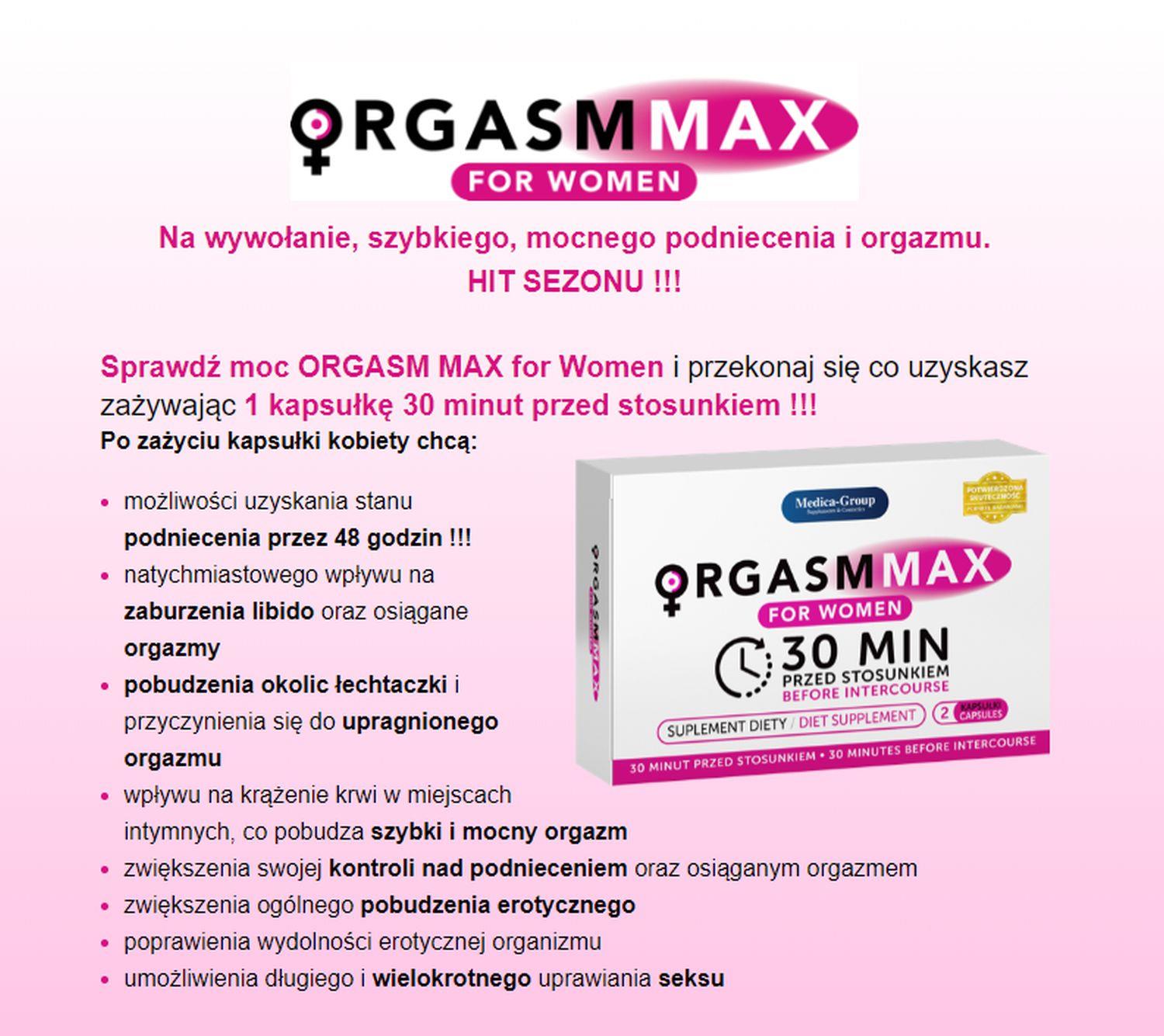 Suplement diety OrgasmMax for Women — zdjęcie 2