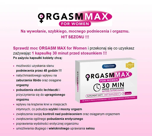 Suplement diety OrgasmMax for Women — zdjęcie 2