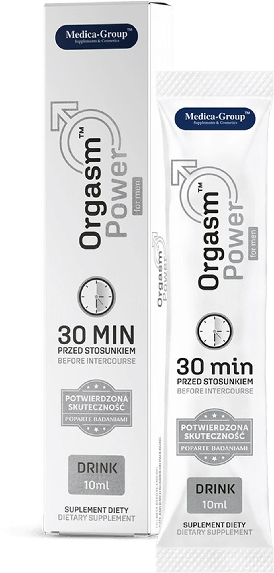 Suplement diety Orgasm Power for Men - płyn w saszetce 10 ml — zdjęcie 1