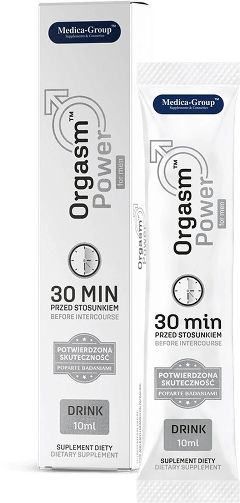 Suplement diety Orgasm Power for Men - płyn w saszetce 10 ml