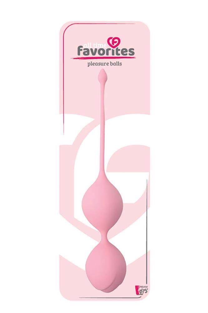 Kulki gejszy Pleasure Balls 36 mm – silikonowe, różowe — zdjęcie 1