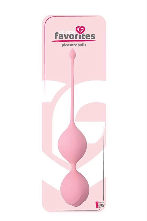 Kulki gejszy Pleasure Balls 36 mm – silikonowe, różowe
