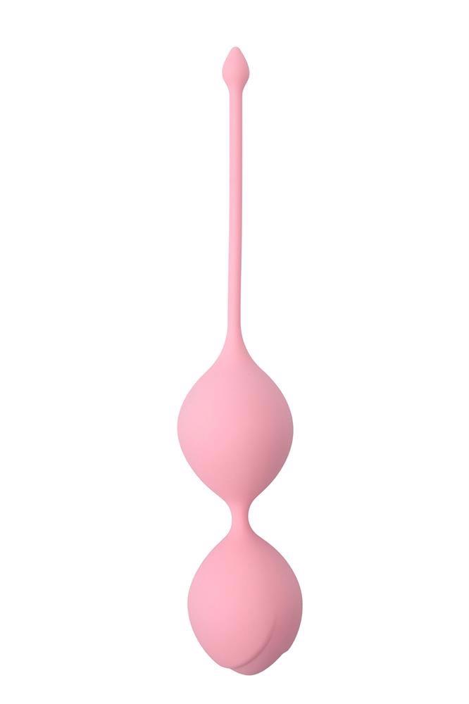 Kulki gejszy Pleasure Balls 36 mm – silikonowe, różowe — zdjęcie 2