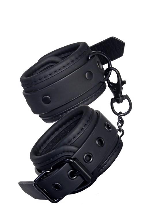 Kajdanki Blaze Handcuff Black - regulowane neopren — zdjęcie 1