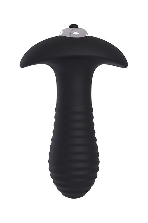 Plug analny wibrujący Spiral Plug – żebrowany, 3 cm średnicy — zdjęcie 1