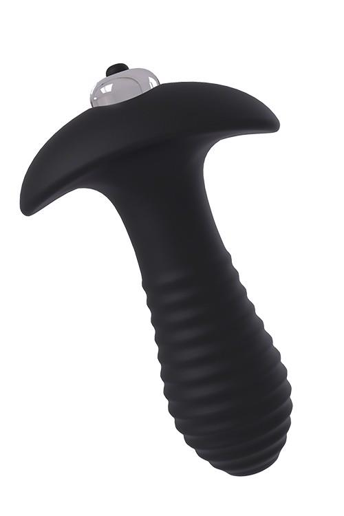 Plug analny wibrujący Spiral Plug – żebrowany, 3 cm średnicy — zdjęcie 2