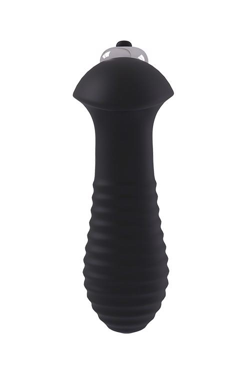 Plug analny wibrujący Spiral Plug – żebrowany, 3 cm średnicy — zdjęcie 3