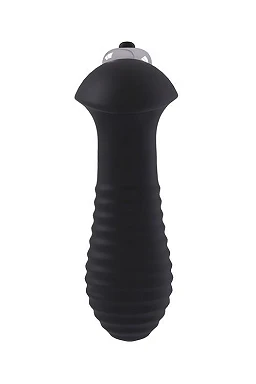 Plug analny wibrujący Spiral Plug – żebrowany, 3 cm średnicy — zdjęcie 3