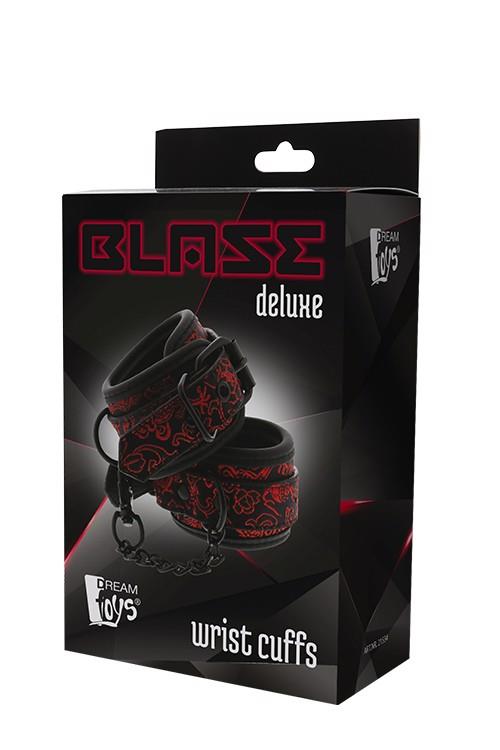 Kajdanki na ręce Blaze Deluxe – neoprenowe, czarno-czerwone — zdjęcie 2