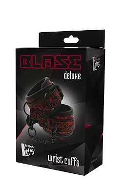 Kajdanki na ręce Blaze Deluxe – neoprenowe, czarno-czerwone — zdjęcie 2
