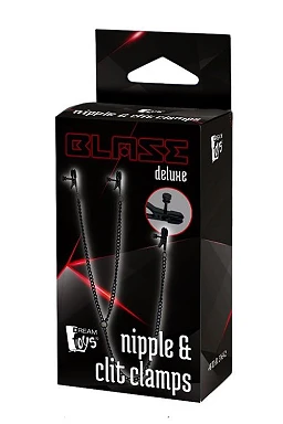 Zaciski Blaze Deluxe – sutki i łechtaczka, regulowane łańcuszki